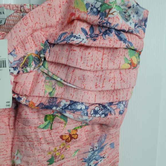 NEW ANTHROPOLOGIE Ranna Gill Floral Linen Romper Size S - Picture 7 of 8